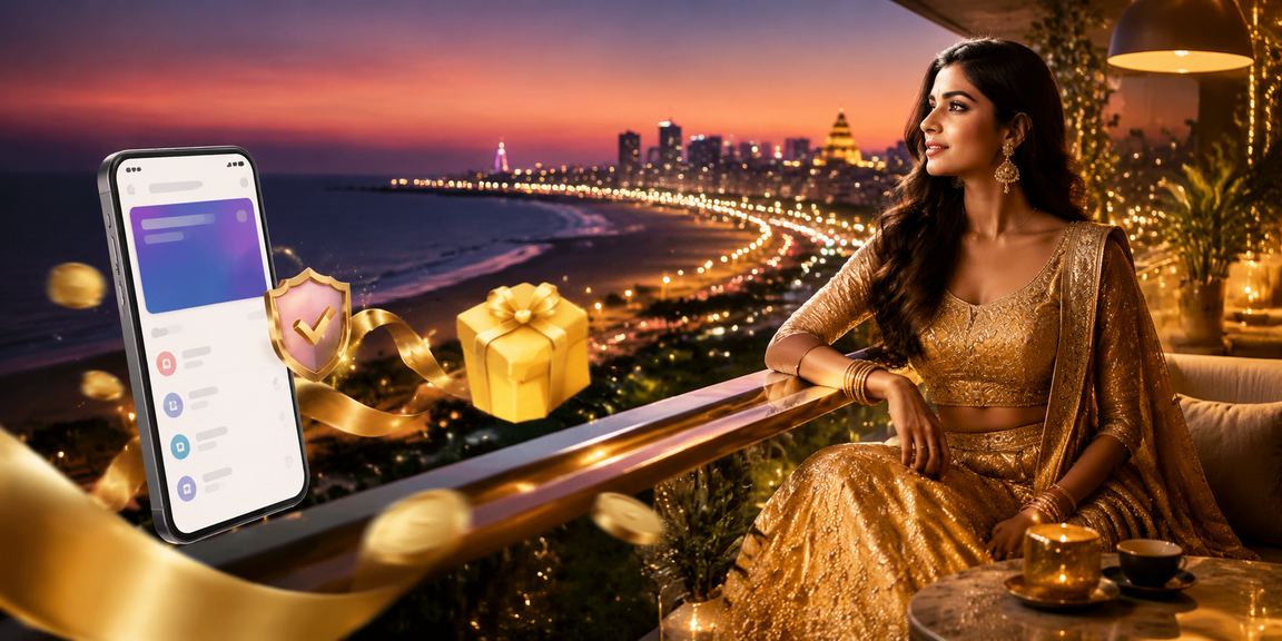 Indian woman enjoying casino gameplay