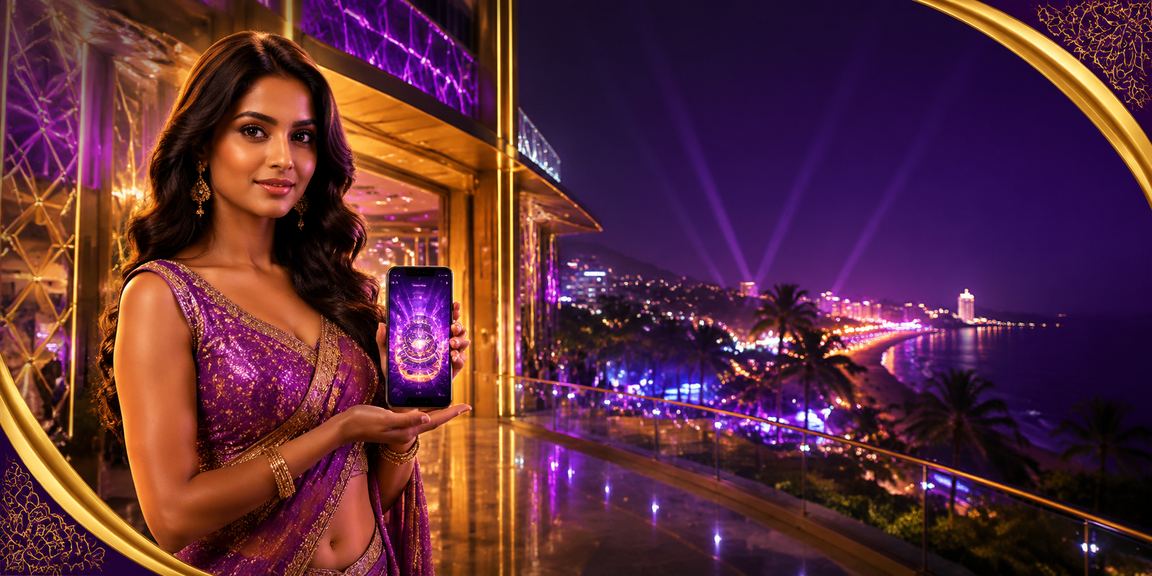 Festive IPL season promotion at 7325, Goa beach background